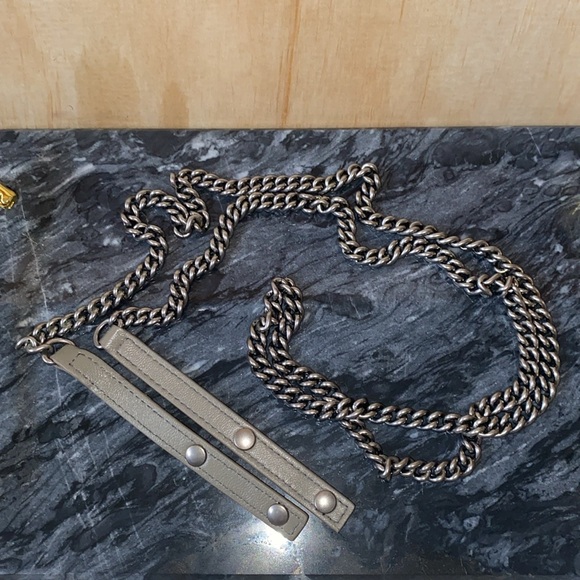 Balenciaga B Python Print Calfskin Leather Wallet on Chain Bag - Picture 10 of 12